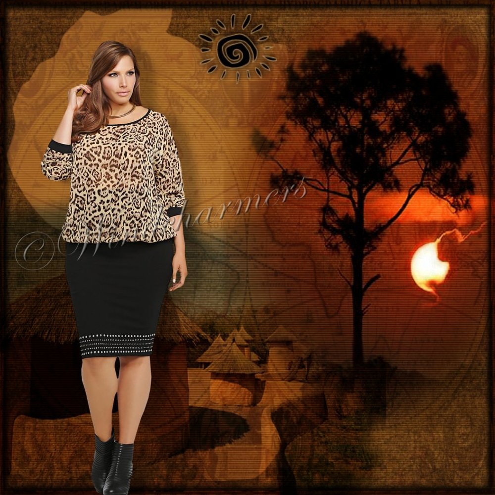 Torrid Leopard Print Chiffon Pullover